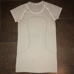 Striped Lululemon Swiftly Tech Shirt